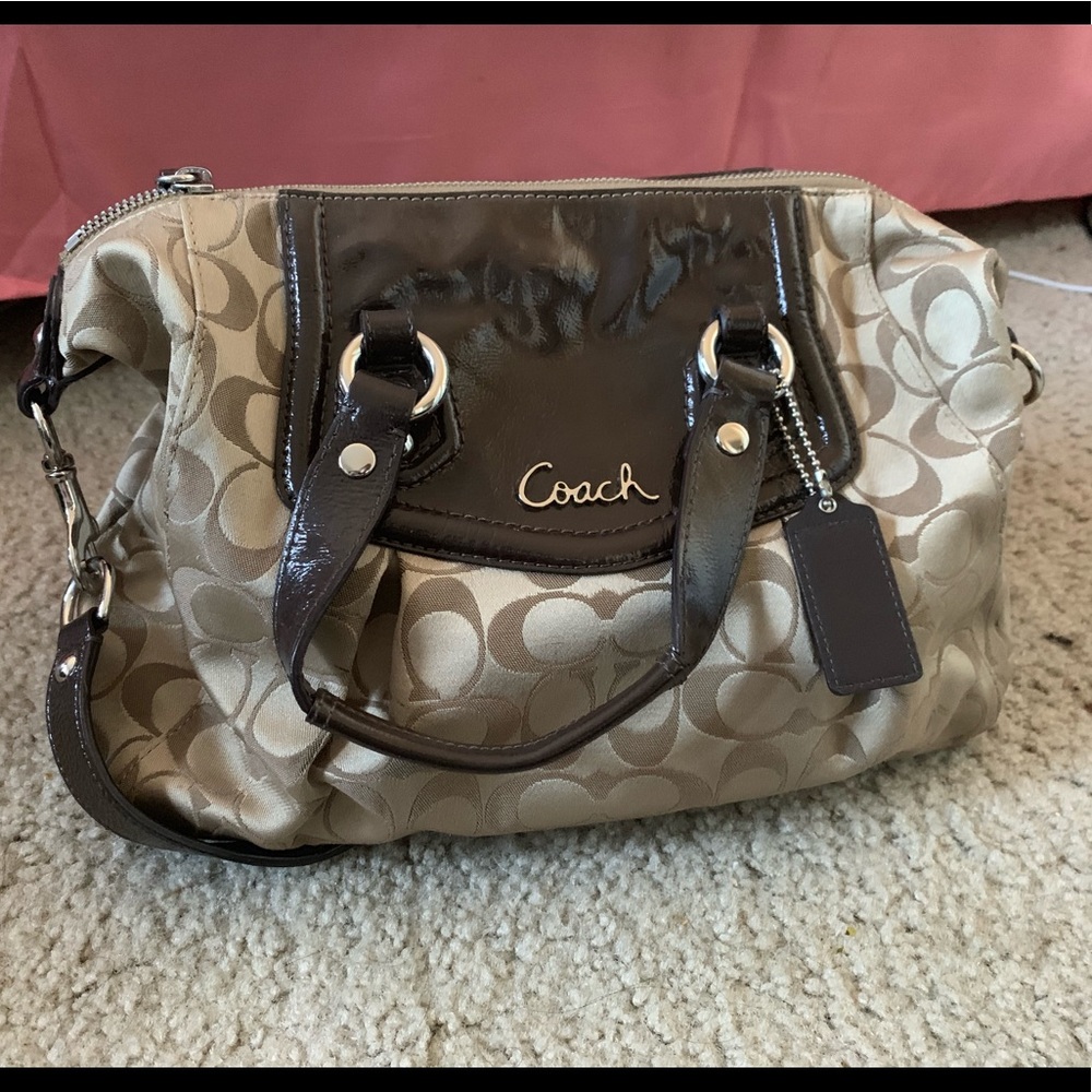 COACH Ashley Signature Satchel Handbag